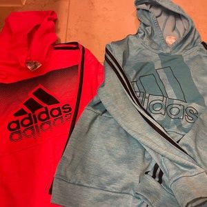 Two Adidas Hoodies